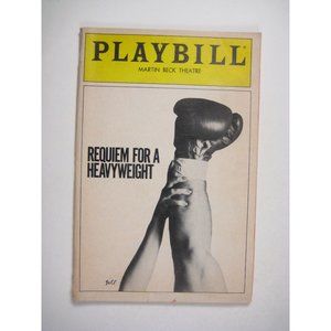 Requiem For A Heavyweight Martin Beck Theatre Playbill March 1985 Opening Night
